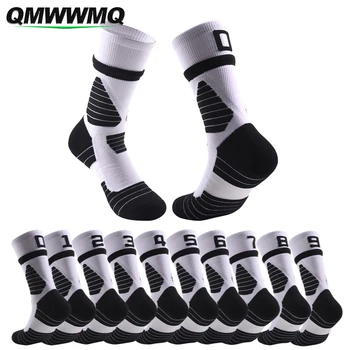 1 пара баскетбольных носков, спортивные носки с 3D защитой голеностопа, Спортивные носки с компрессионной подушкой для мужчин