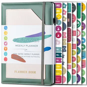 A5 Planner PRO – роскошный еженедельный и ежемесячный планировщик жизни, позволяющий достигать своих целей и жить счастливее. Блокнот-органайзер и журнал продуктивности.