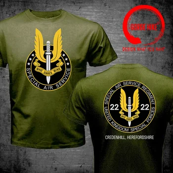 SAS Special Air Service Who Dares Wins Футболка Мужская Великобритания Британский Спецназ Военная Армейская Футболка Трендовые Топы Футболка Camiseta