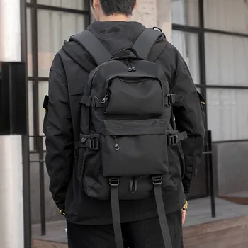 Дорожный рюкзак большой емкости, сумка-портфель, люксовый бренд, мужская модная мужская новая сумка, студенческий ноутбук, повседневный водонепроницаемый мужской материал