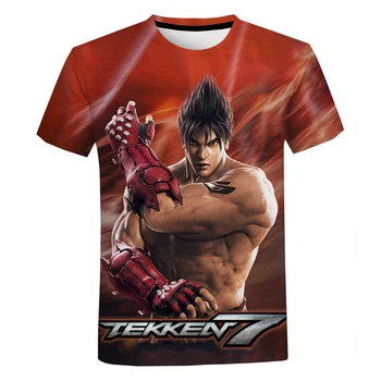 Футболка TEKKEN 7, горячие Игры для PS4, футболки с 3D-принтом Tekken 7, мужская мода, Harajuku, хип-хоп Уличная одежда, футболка оверсайз, 2XS-5XL